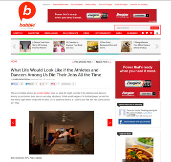 Athletes Among Us featured in Babble