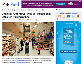 Athletes Among Us featured in Peta Pixel