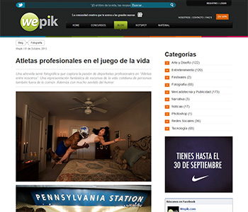 Athletes Among Us featured in Wepic.com