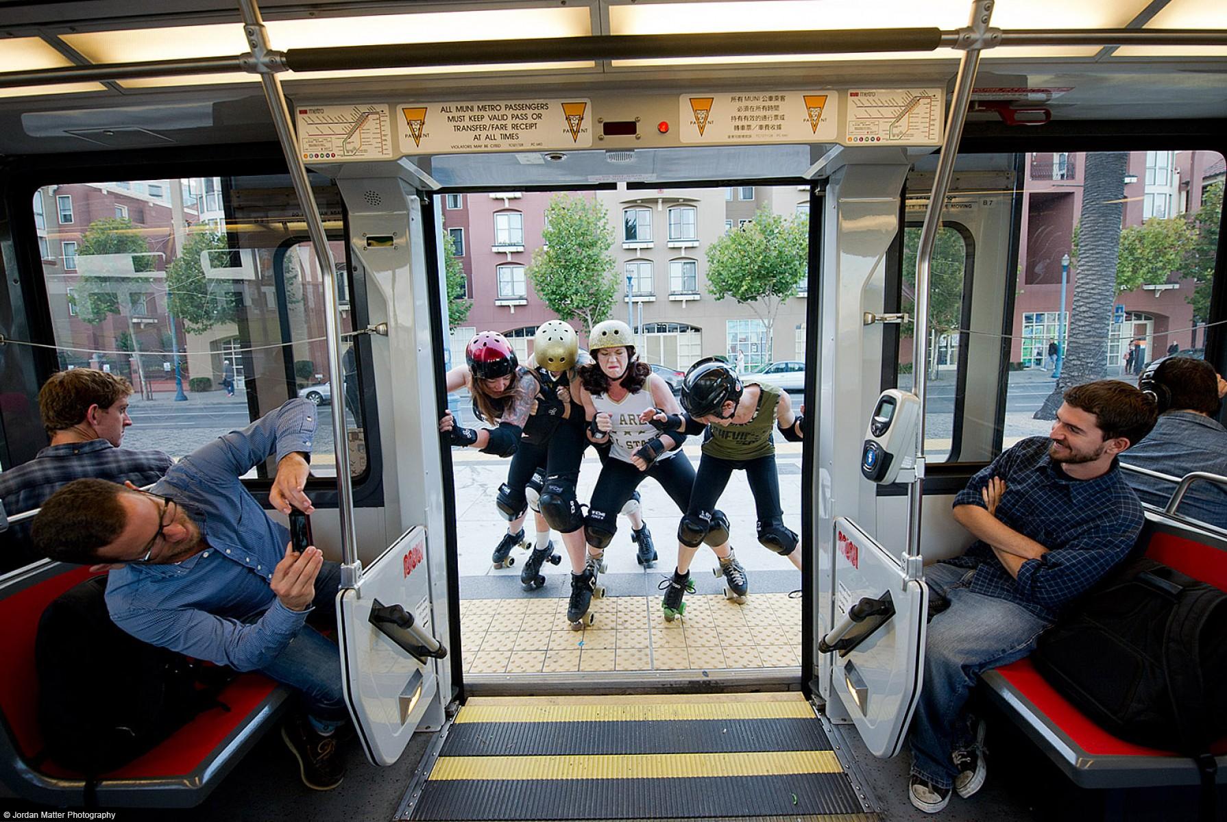 "Commuting" / B.ay A.rea D.erby Girls / Roller Derby
